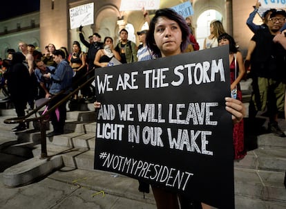 Concentración contra Donald Trump en Los Angeles, California, el 12 de noviembre de 2016.