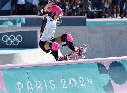 La australiana Arisa Trew, oro olímpico en skateboarding.