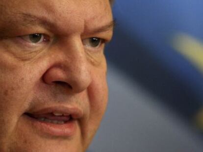 El ministro griego de Finanzas, Evangelos Venizelos.