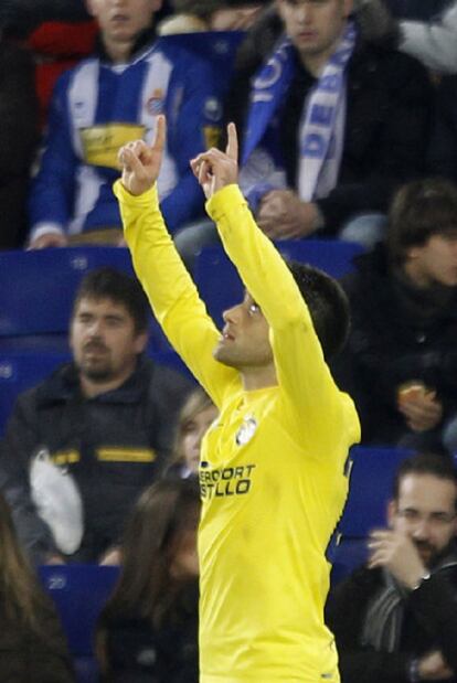 Rossi celebra el gol.