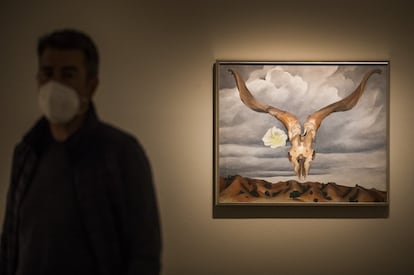 'Cabeza de carnero, malva real blanca. Colinas', una de las obras de la exposición.