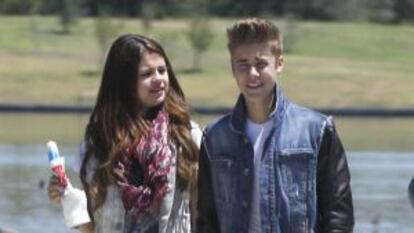 Justin Bieber y Selena Gómez.