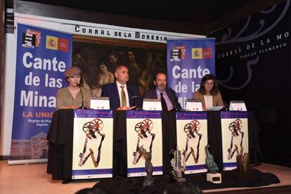 Presentación del Festival del Cante de las Minas, hoy en Madrid.