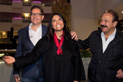 Alejandra Barrales, tras conocer los resultados de la votación.