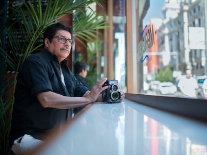 El fotógrafo Luis Baylon, retratado en 2021 en Madrid.