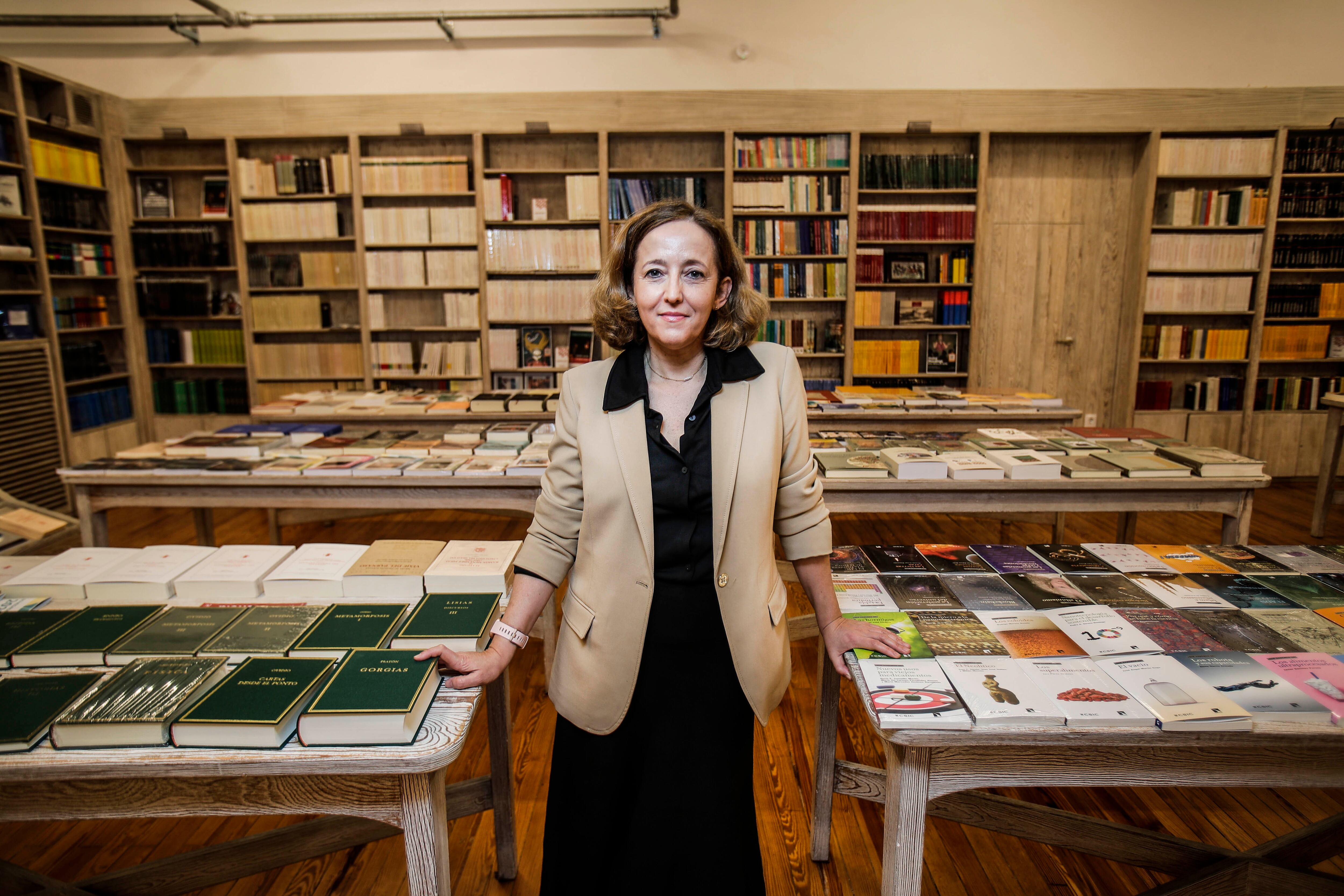 Eloísa del Pino, antes de la entrevista.