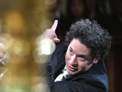 Gustavo Dudamel, en los ensayos el 30 de diciembre de 2016 del Concierto de A&ntilde;o Nuevo en Viena.