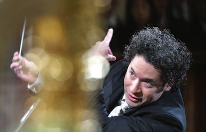 Gustavo Dudamel, en los ensayos el 30 de diciembre de 2016 del Concierto de A&ntilde;o Nuevo en Viena.