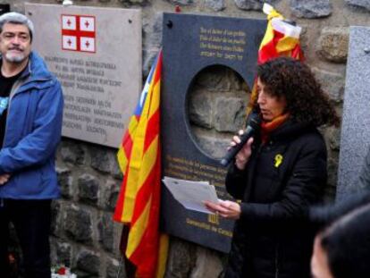 La ministra de Justicia abandona un homenaje a los republicanos españoles deportados tras las proclamas a favor de los presos del  procés 