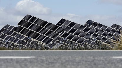 Planta de energía solar en Sevilla. 