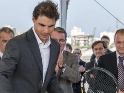 Rafael Nada, en la presentaci&oacute;n de la &quot;Rafa Nadal Academy by Movistar&quot;