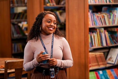 This image released by ABC shows Quinta Brunson in a scene from 'Abbott Elementary.'