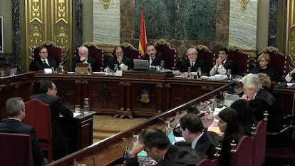 Declaración del exconseller de Territori, Josep Rull, en el juicio del 'procés'.