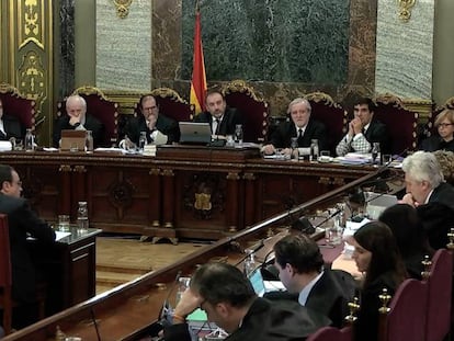 Declaración del exconseller de Territori, Josep Rull, en el juicio del 'procés'.