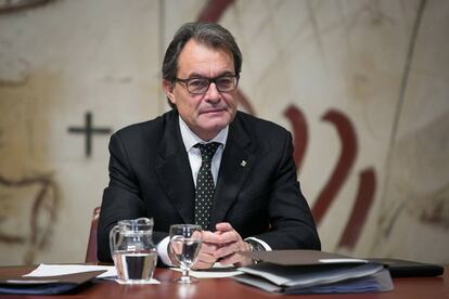 Artur Mas a l'última reunió de Govern.