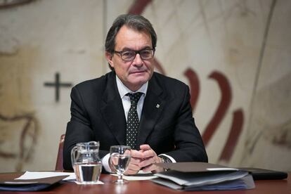 Artur Mas a l&#039;&uacute;ltima reuni&oacute; de Govern.