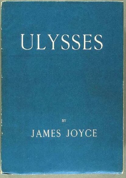 Portada de la primera edición del 'Ulises' de James Joyce, publicado en París por Sylvia Beach.