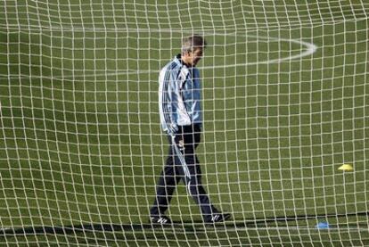 Manuel Pellegrini, en la Ciudad Deportiva de Valdebebas.