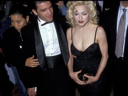 Antonio Banderas y Madonna en 1991. Entonces ya eran amigos.