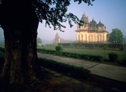 Uno de los templos de Khajuraho, declarados patrimonio mundial por la Unesco