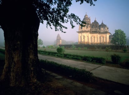 Uno de los templos de Khajuraho, declarados patrimonio mundial por la Unesco