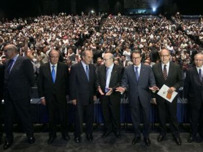 Artur Mas en una jornada amb empresaris catalans.