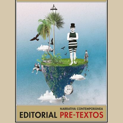 portada 'Lo malo de una isla desierta' JAVIER ECHALECU. EDITORIAL PRE-TEXTOS