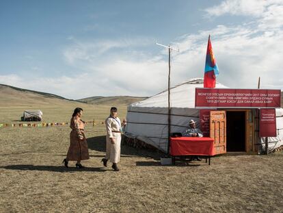 Votar en Mongolia