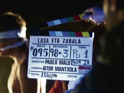 El actor Jon Anza durante el rodaje de &#039;Lasa y Zabala&#039;.