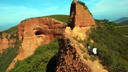 Zona de las antiguas minas romanas de oro de Las Médulas.