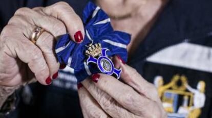 Medal received for crossing the English Channel.