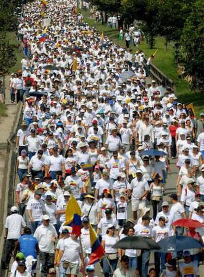 La marcha de la ciudad de Medellín fue una de las más multitudinarias