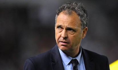 Joaquín Caparrós, durante un partido del Levante en 2014.