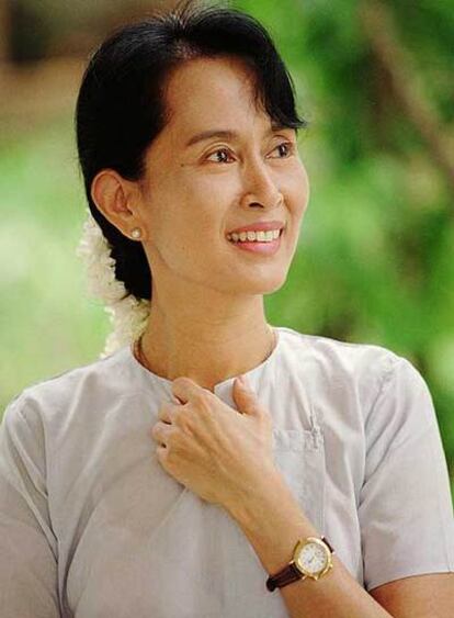 Aung San Suu Kyi, premio Nobel de la Paz.