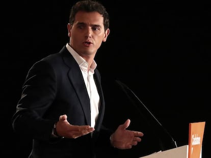 Albert Rivera, en el consejo general de Ciudadanos del pasado 29 de julio.