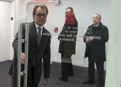 El president de la Generalitat, Artur Mas, a Nova York.