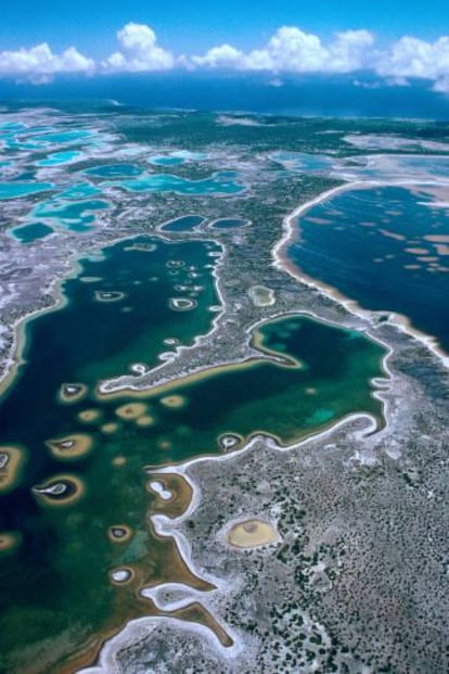 Panorámica de la Isla de Navidad, en Kiribati.