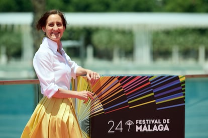 La actriz Laura López-Lacueva, en el Festival de Málaga de 2022.