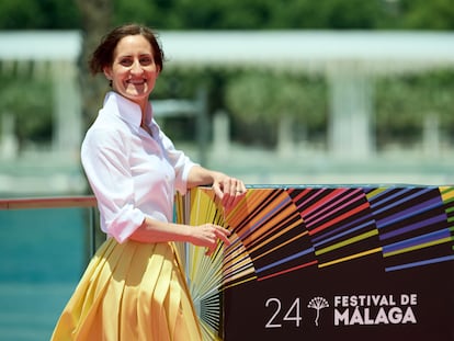 La actriz Laura López-Lacueva, en el Festival de Málaga de 2022.