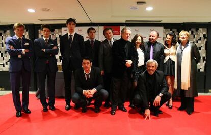 Grupo de galardonados en los Premios Ercilla.