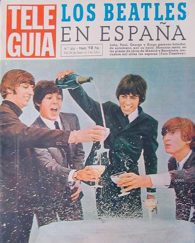 Portada de 'Tele Guía', con los Beatles.