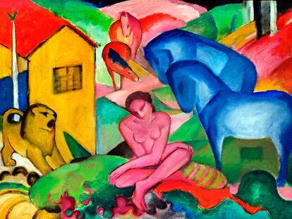 'El sueño' (1912), por Franz Marc (1880-1916).