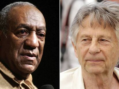 Bill Cosby y Roman Polanski, en imágenes de 2006 y 2017.