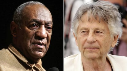 Bill Cosby y Roman Polanski, en imágenes de 2006 y 2017.