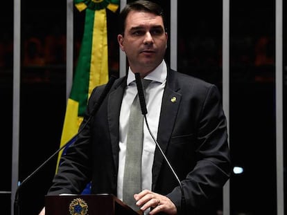 Flavio Bolsonaro, en una fotografía difundida por el Senado.