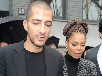 Wissam al Mana y Janet Jackson, en febrero de 2014, en Mil&aacute;n.