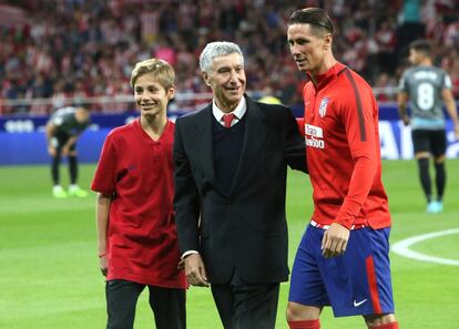 Fernando Torres y Gárate antes del inicio del encuentro.