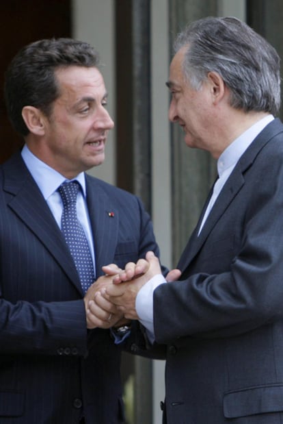 Nicolas Sarkozy y Jacques Attali, en el Elíseo.
