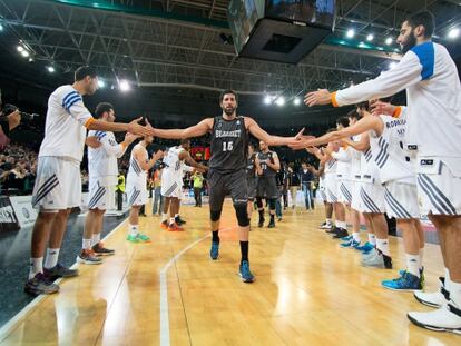 Mumbr&uacute;, durante un duelo contra el Madrid en marzo.