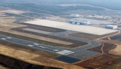 Vista aérea del aeropuerto de Castellón.